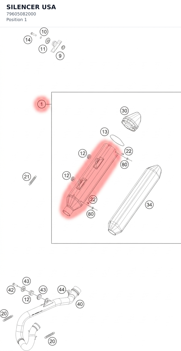 Diagram preview: SILENCER USA (79605082000)