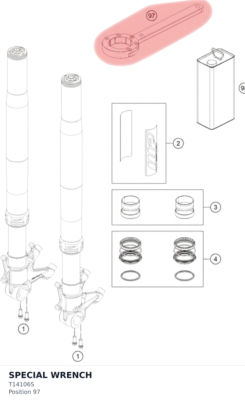 Diagram preview: SPECIAL WRENCH (T14106S)
