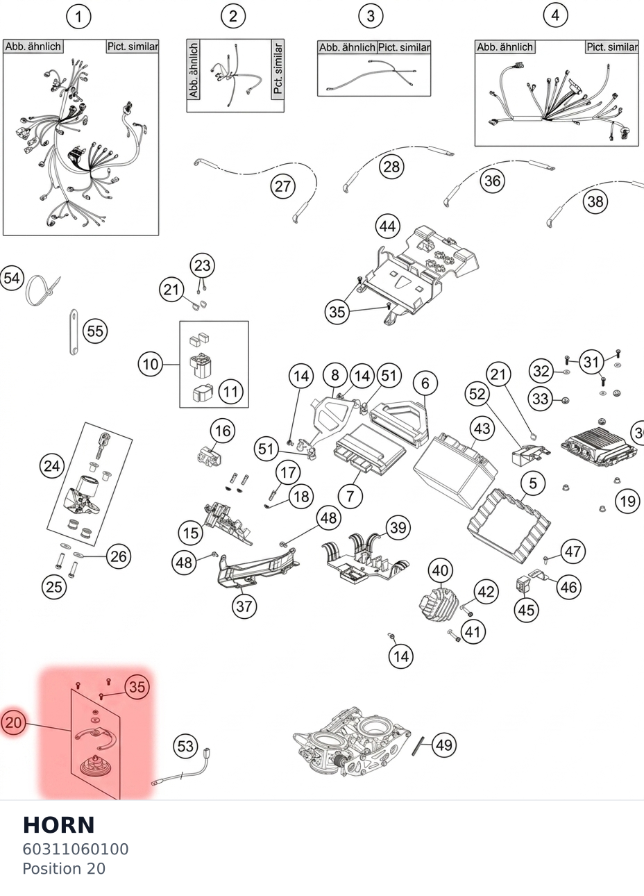 Diagram preview: HORN (60311060100)