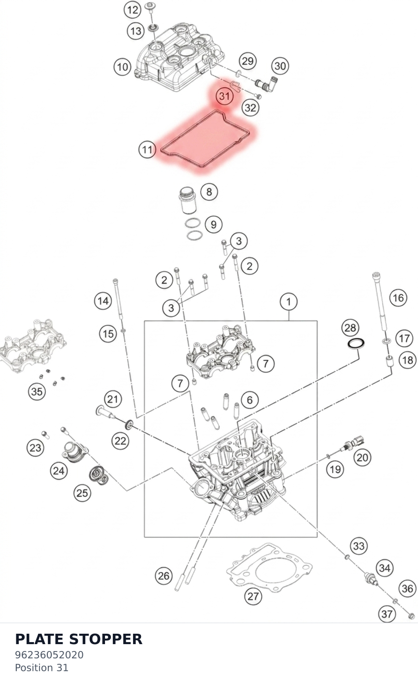 Diagram preview: PLATE STOPPER (96236052020)