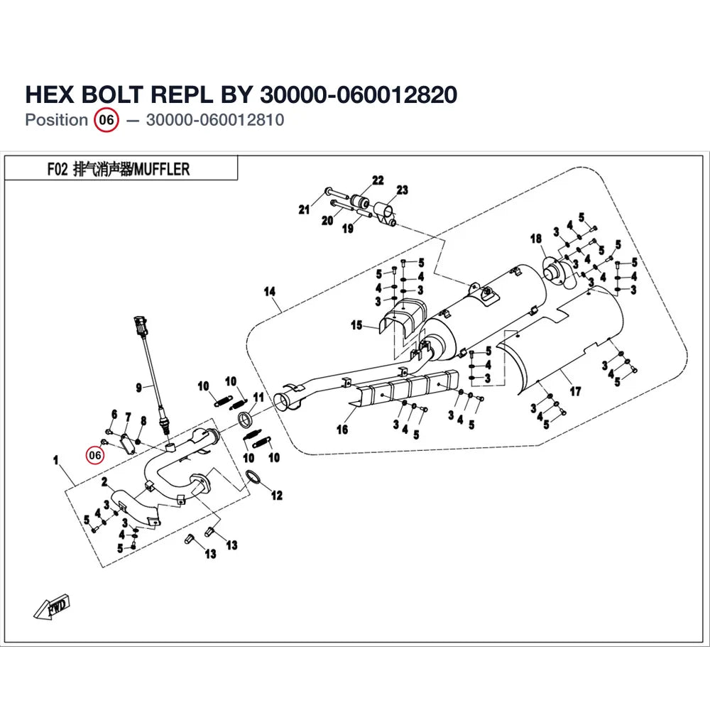 HEX BOLT REPL BY 30000-060012820 product image