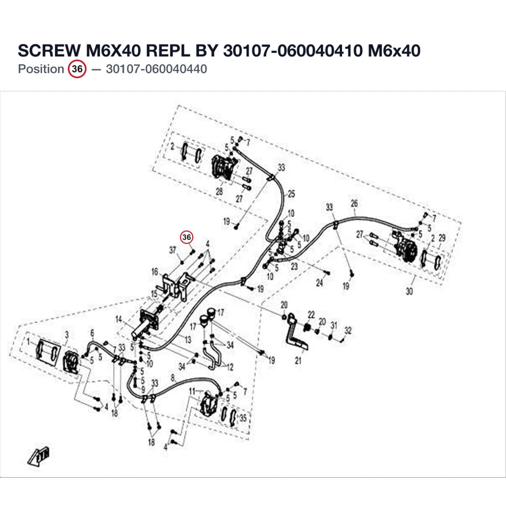 SCREW M6X40 REPL BY 30107-060040410 product image
