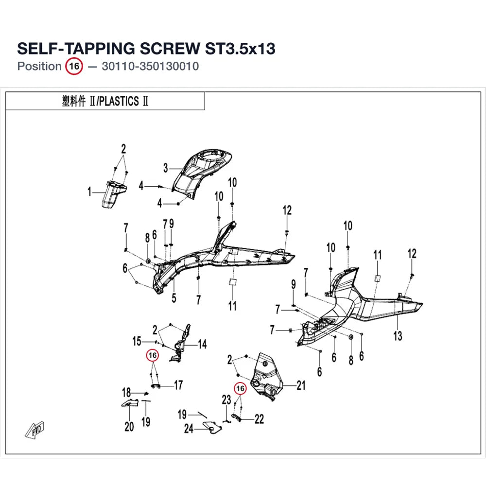 SELF-TAPPING SCREW ST3.5x13 product image