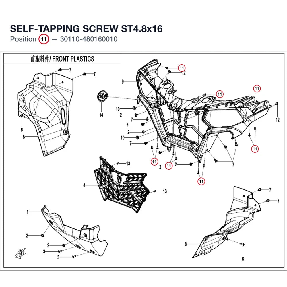 SELF-TAPPING SCREW ST4.8x16 product image