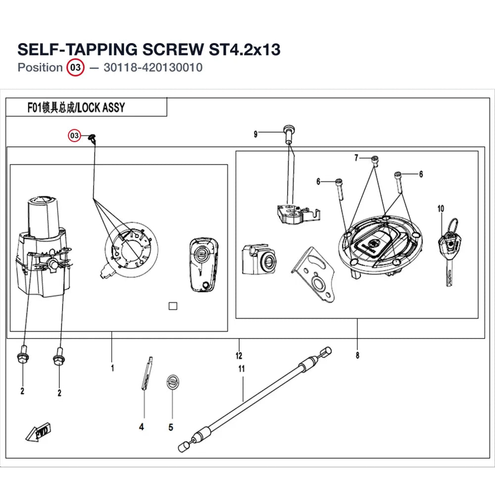SELF-TAPPING SCREW ST4.2x13 product image