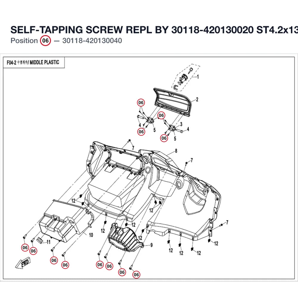 SELF-TAPPING SCREW REPL BY 30118-420130020 product image