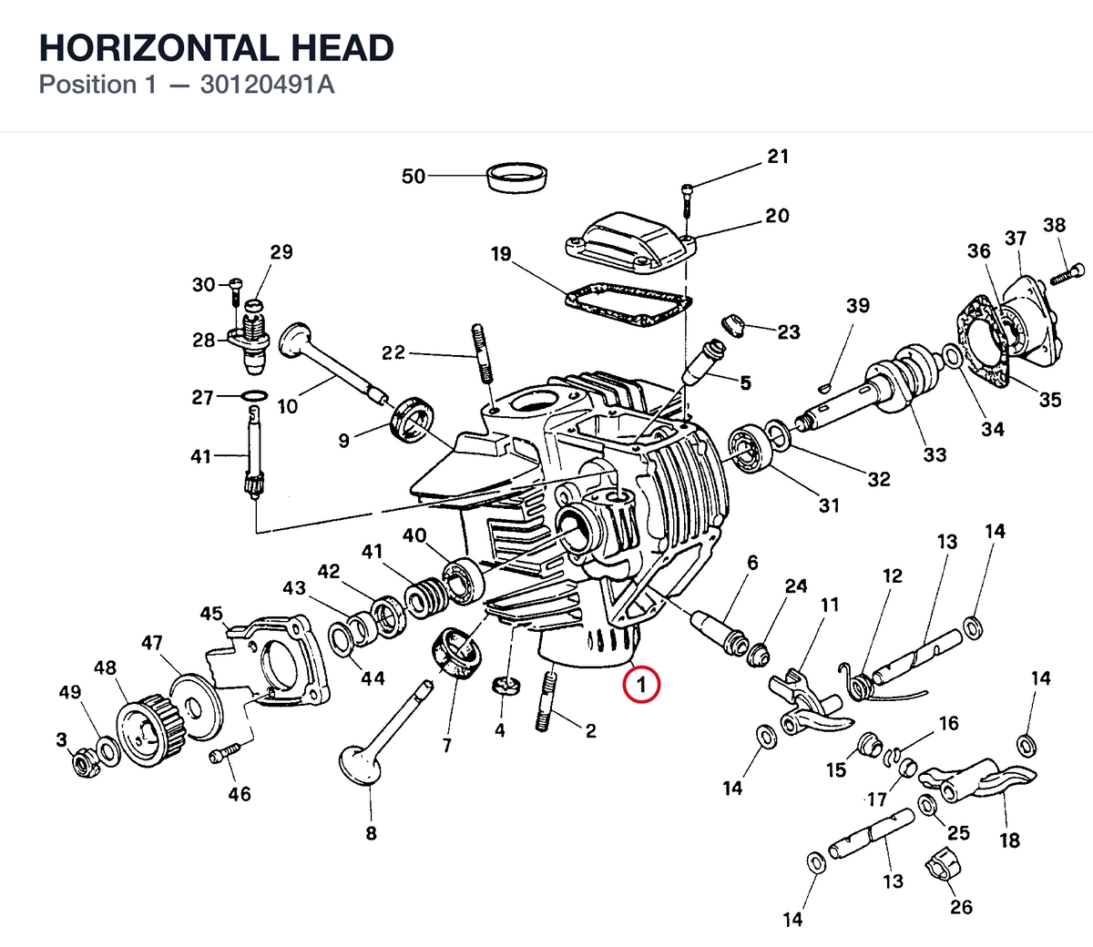 HORIZONTAL HEAD
