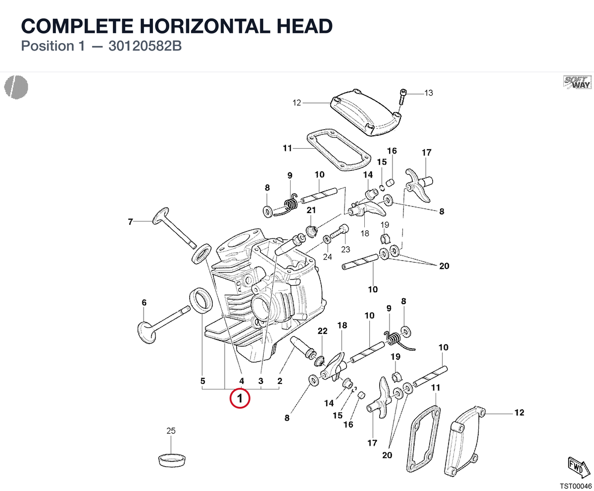 COMPLETE HORIZONTAL HEAD