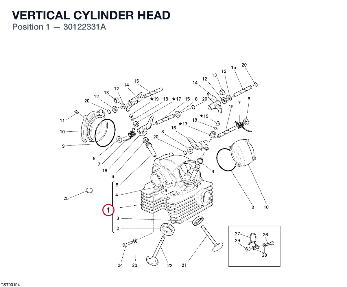 VERTICAL CYLINDER HEAD