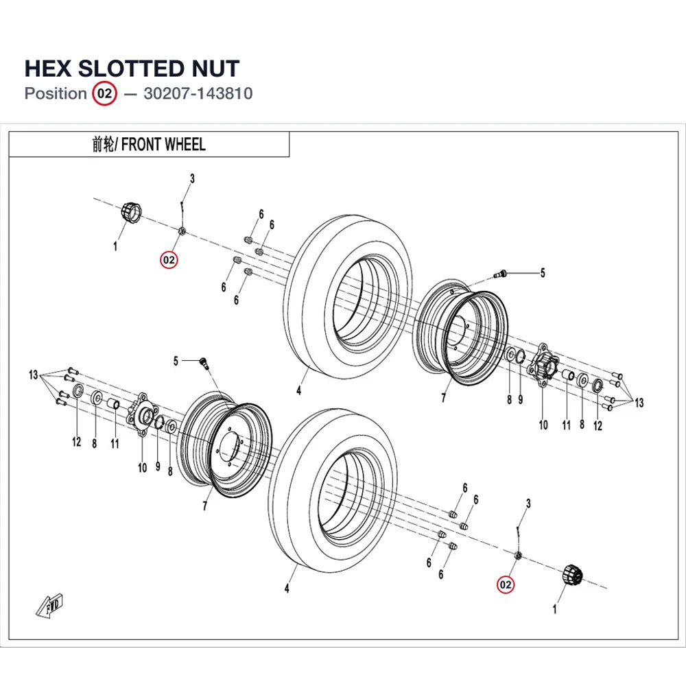 HEX SLOTTED NUT product image