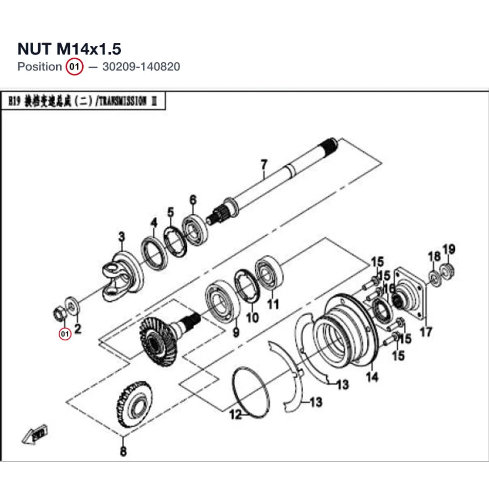 NUT M14x1.5 product image