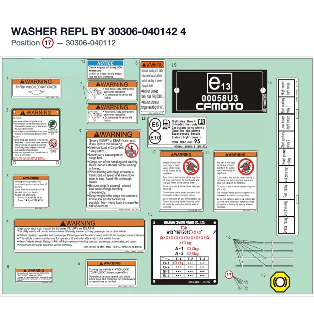 WASHER REPL BY 30306-040142 product image