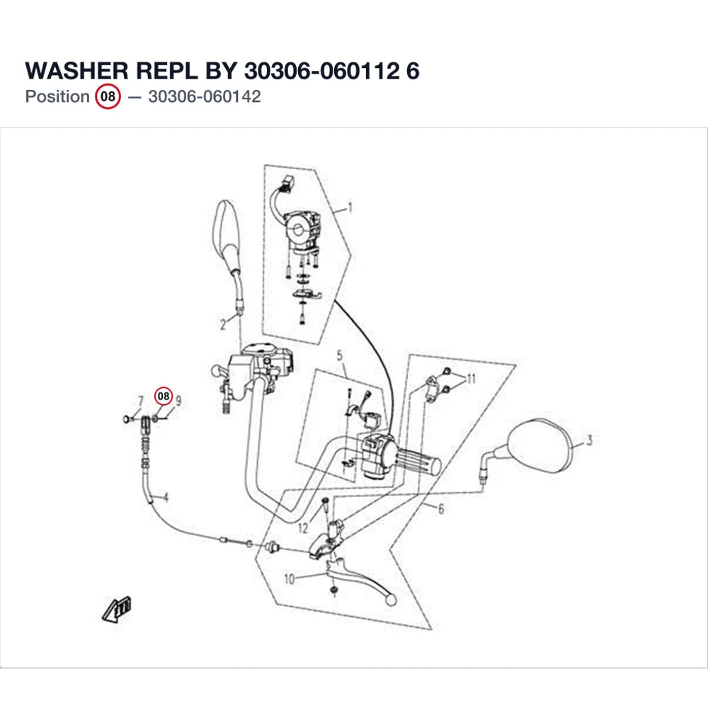 WASHER REPL BY 30306-060112 product image