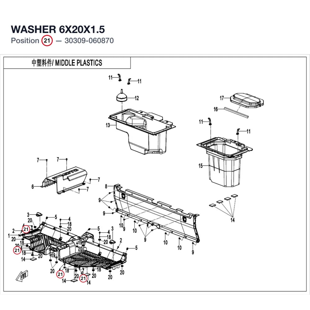 WASHER 6X20X1.5 product image