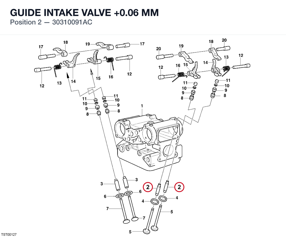 GUIDE INTAKE VALVE +0.06 MM