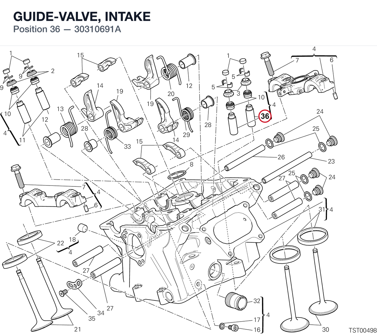 GUIDE-VALVE, INTAKE