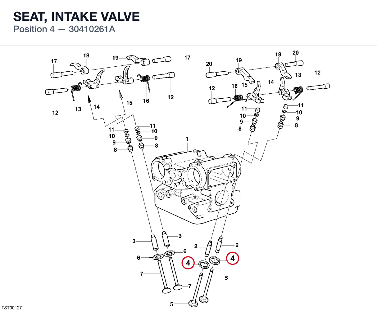 SEAT, INTAKE VALVE