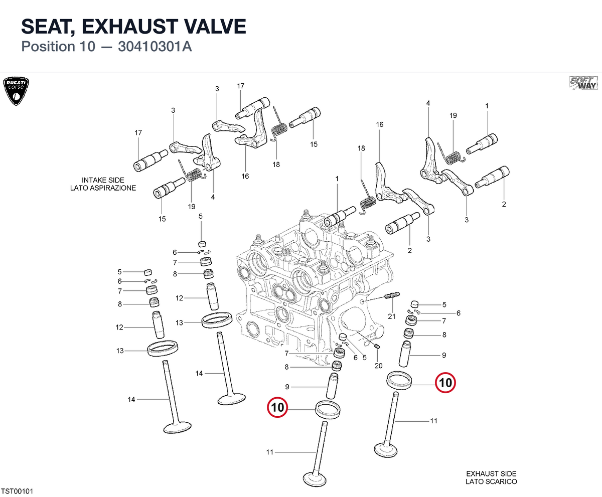 SEAT, EXHAUST VALVE