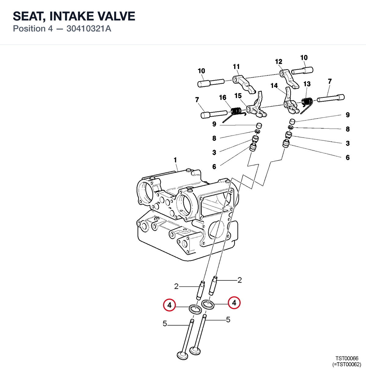 SEAT, INTAKE VALVE