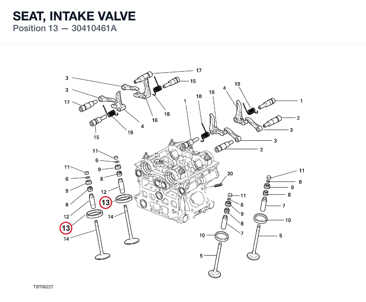 SEAT, INTAKE VALVE