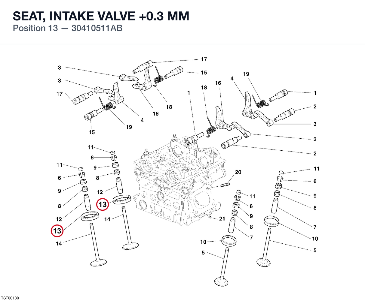 SEAT, INTAKE VALVE +0.3 MM