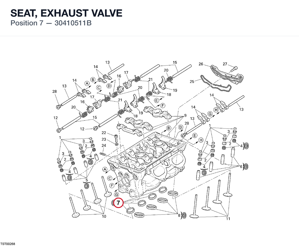 SEAT, EXHAUST VALVE