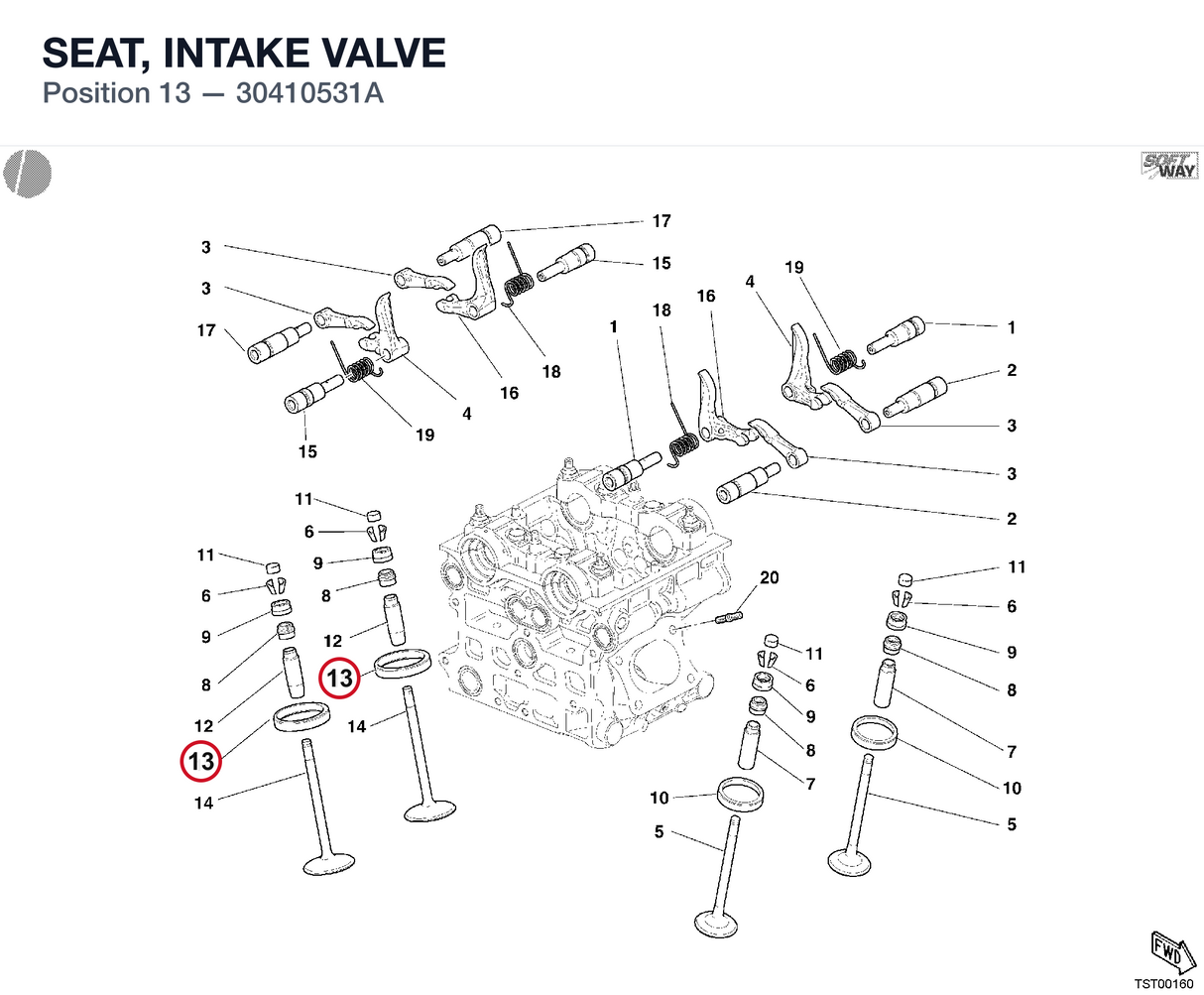 SEAT, INTAKE VALVE