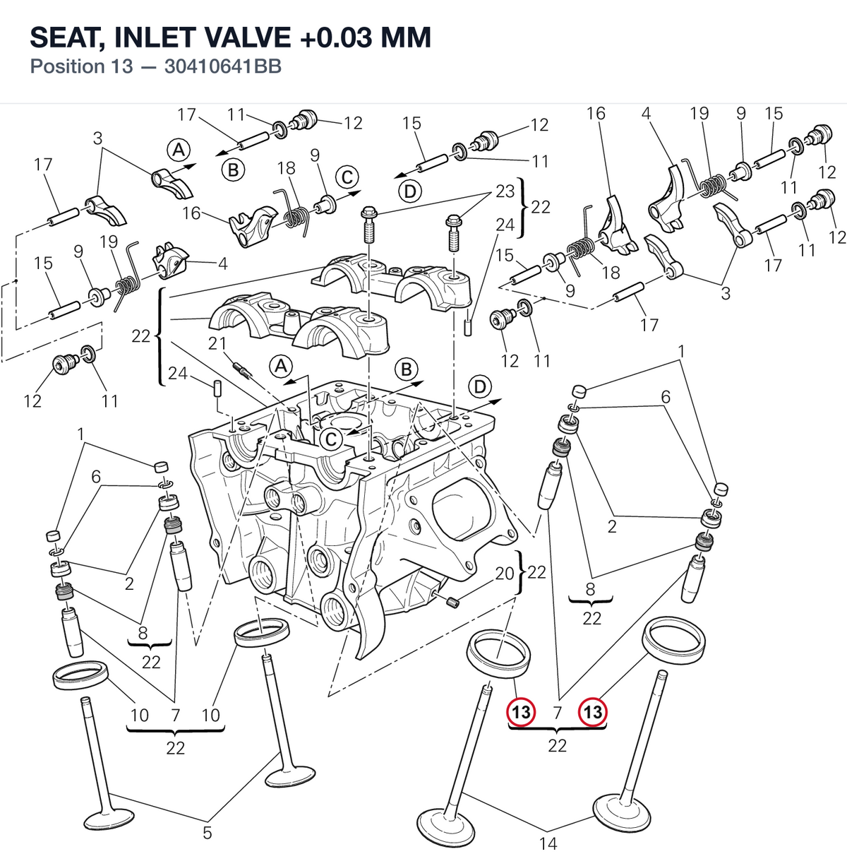 SEAT, INLET VALVE +0.03 MM