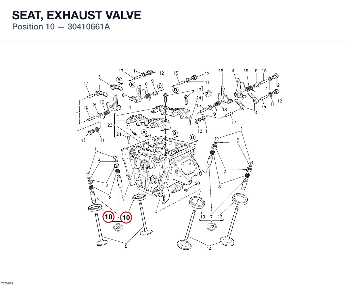 SEAT, EXHAUST VALVE