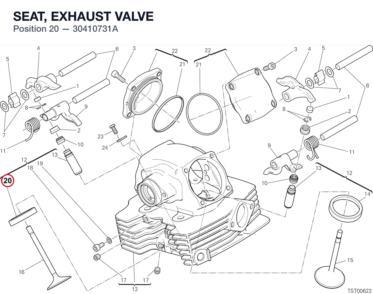 SEAT, EXHAUST VALVE