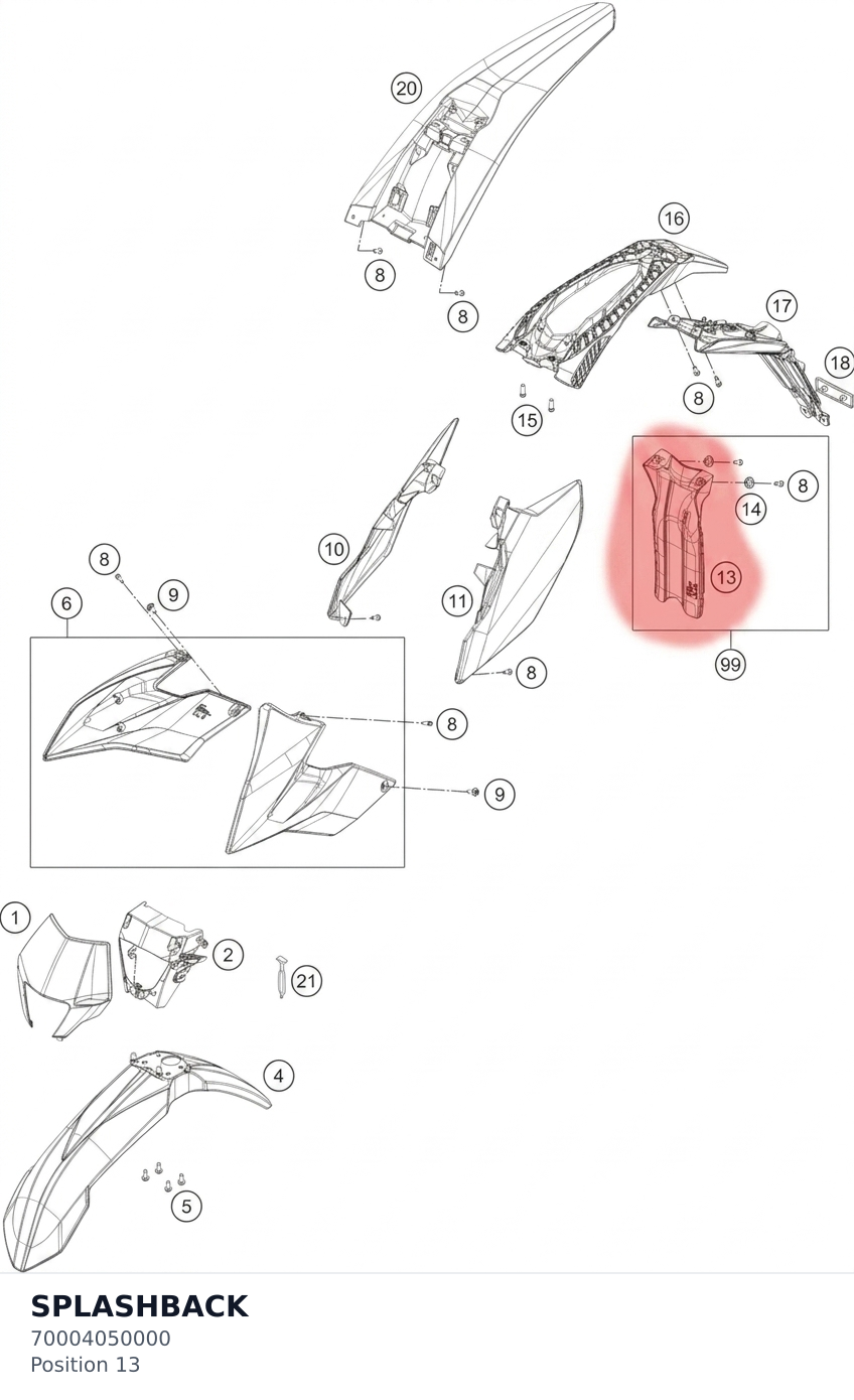 Diagram preview: SPLASHBACK (70004050000)