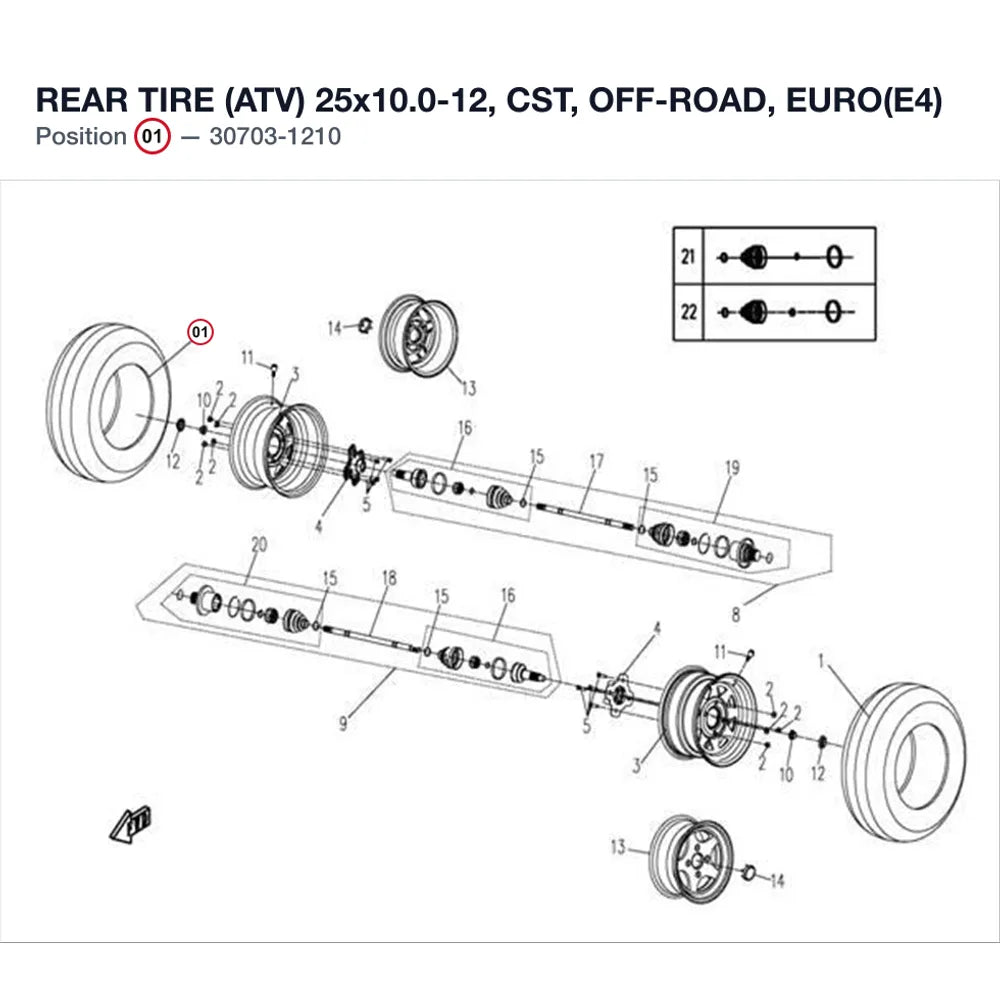 REAR TIRE (ATV) product image