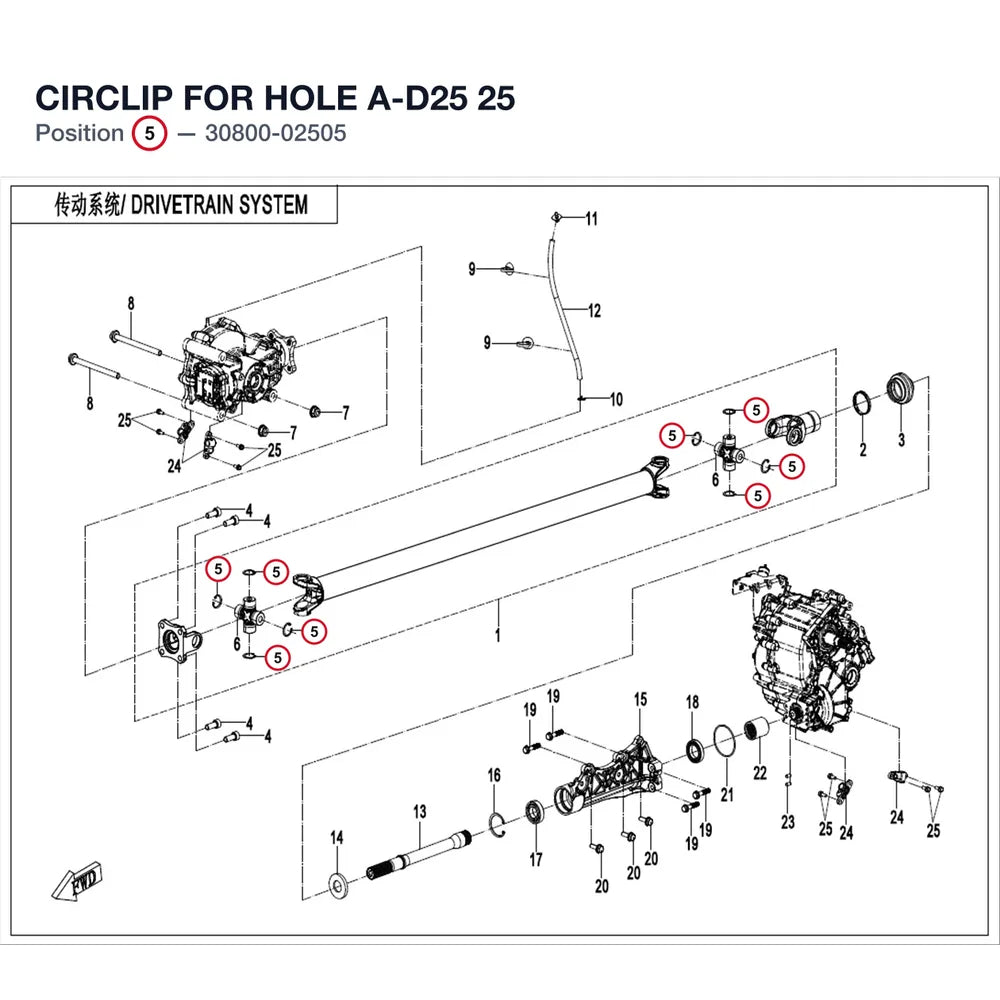 CIRCLIP FOR HOLE A-D25 product image