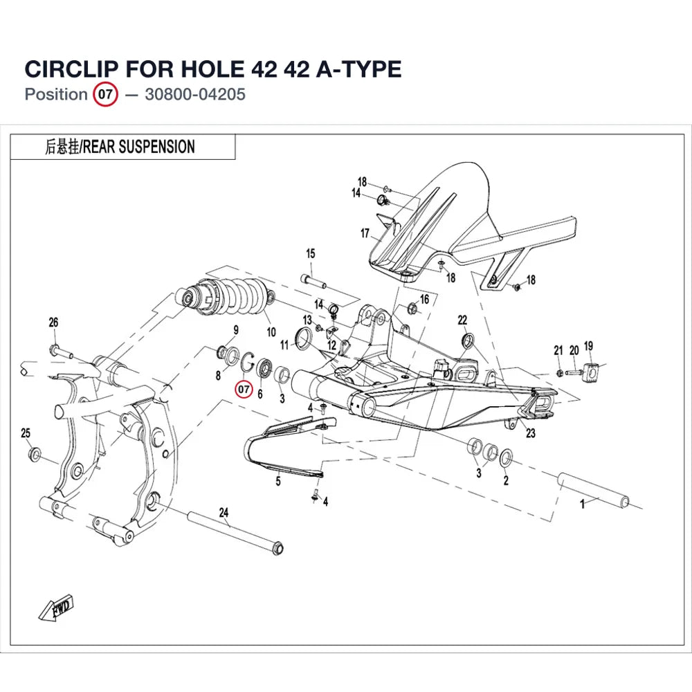 CIRCLIP FOR HOLE 42 product image