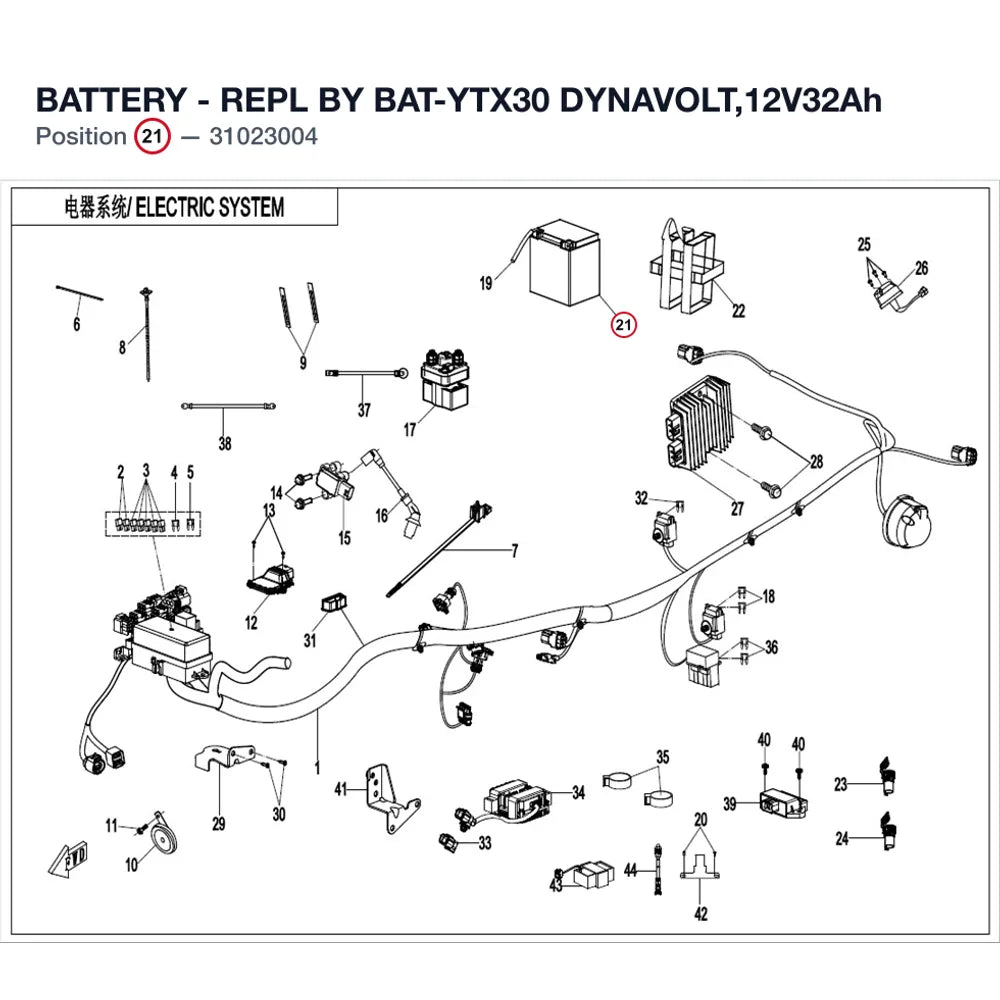 BATTERY - REPL BY BAT-YTX30 product image