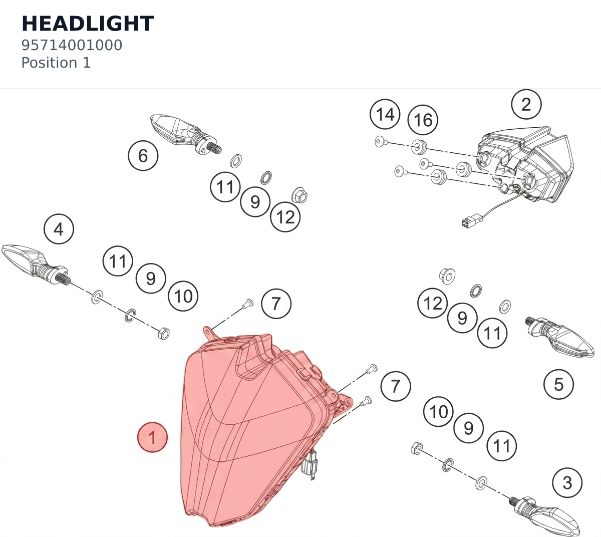 Diagram preview: HEADLIGHT (95714001000)