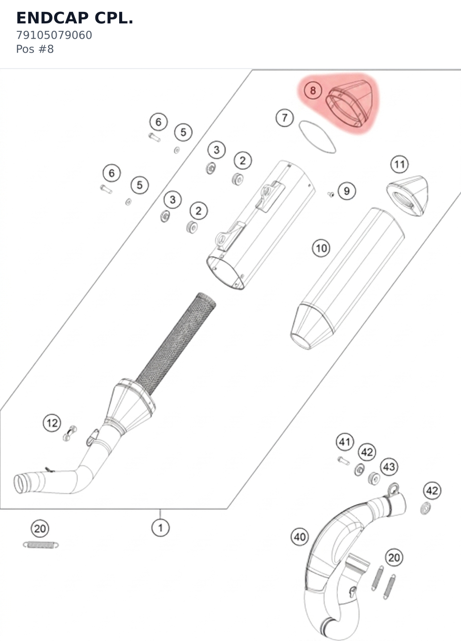 Diagram preview: ENDCAP CPL. (79105079060)