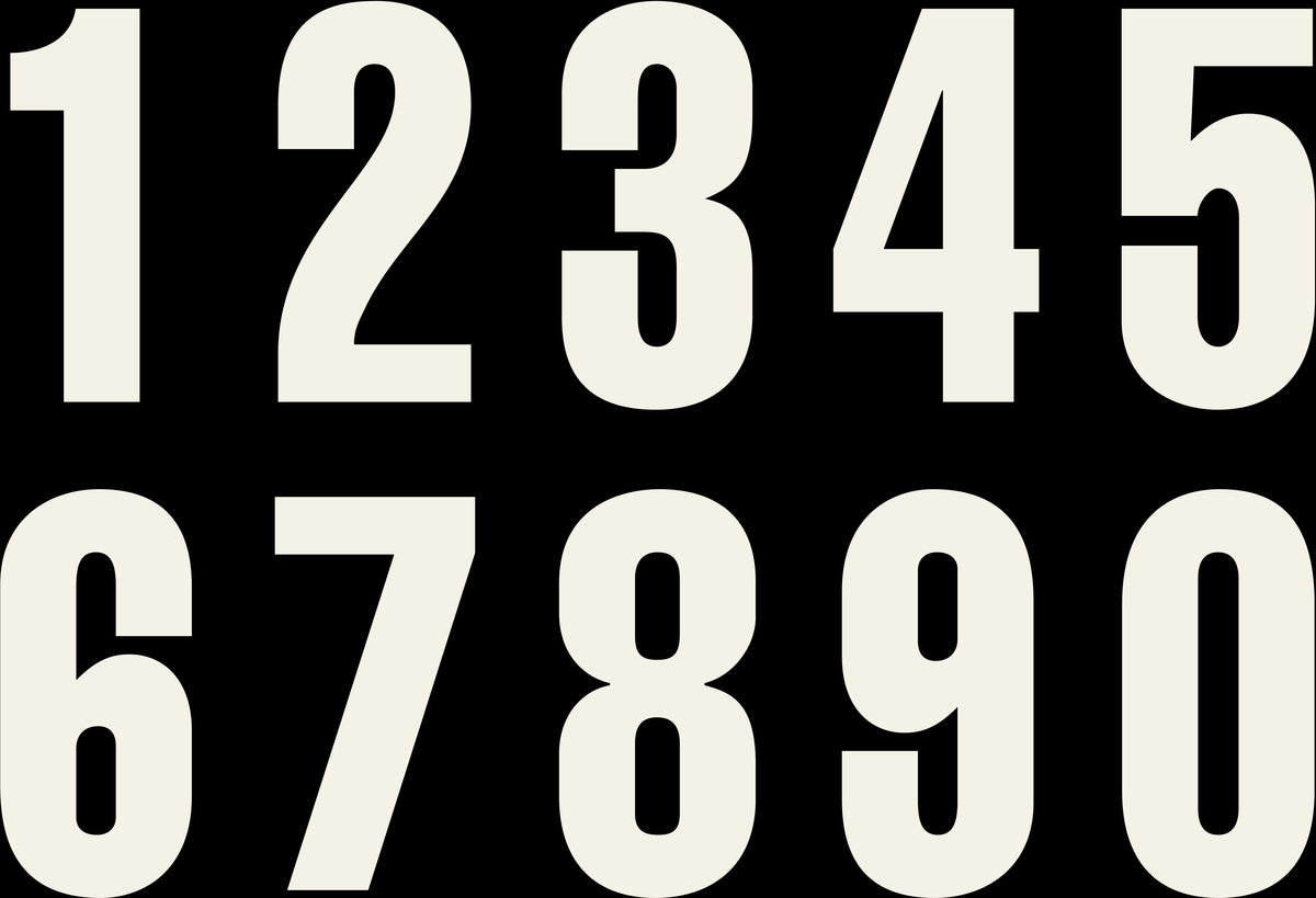 START NUMBERS WHITE product image