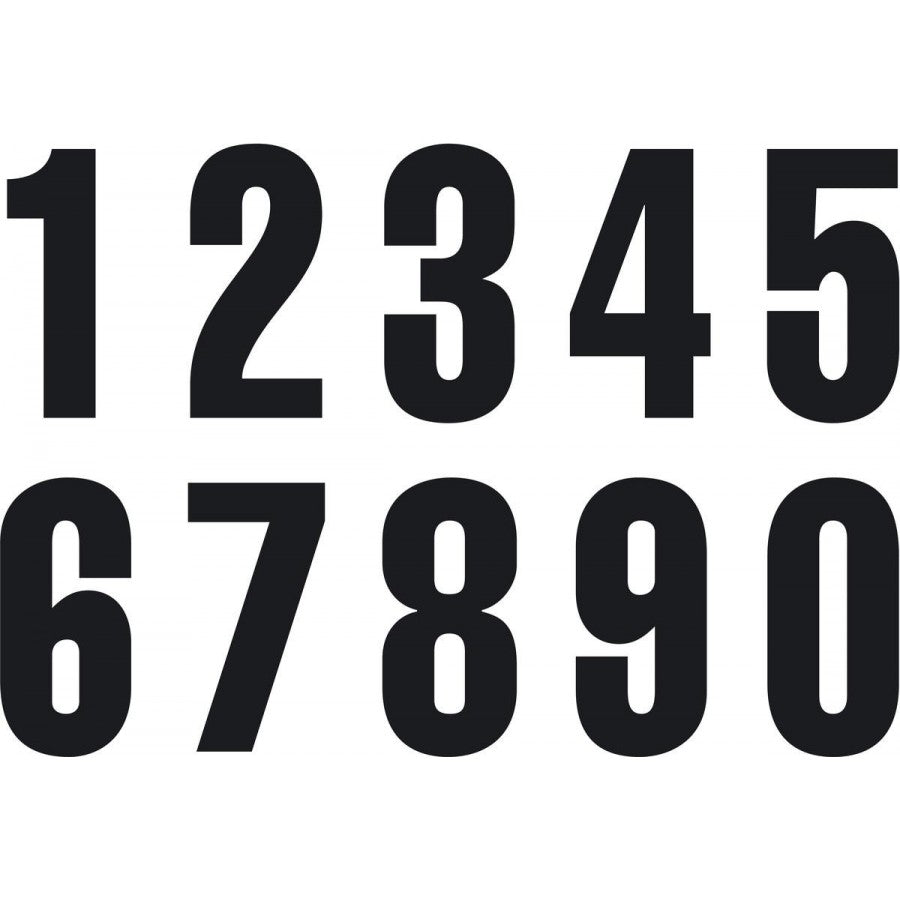 NUMBER 8 3Pieces Black 5''