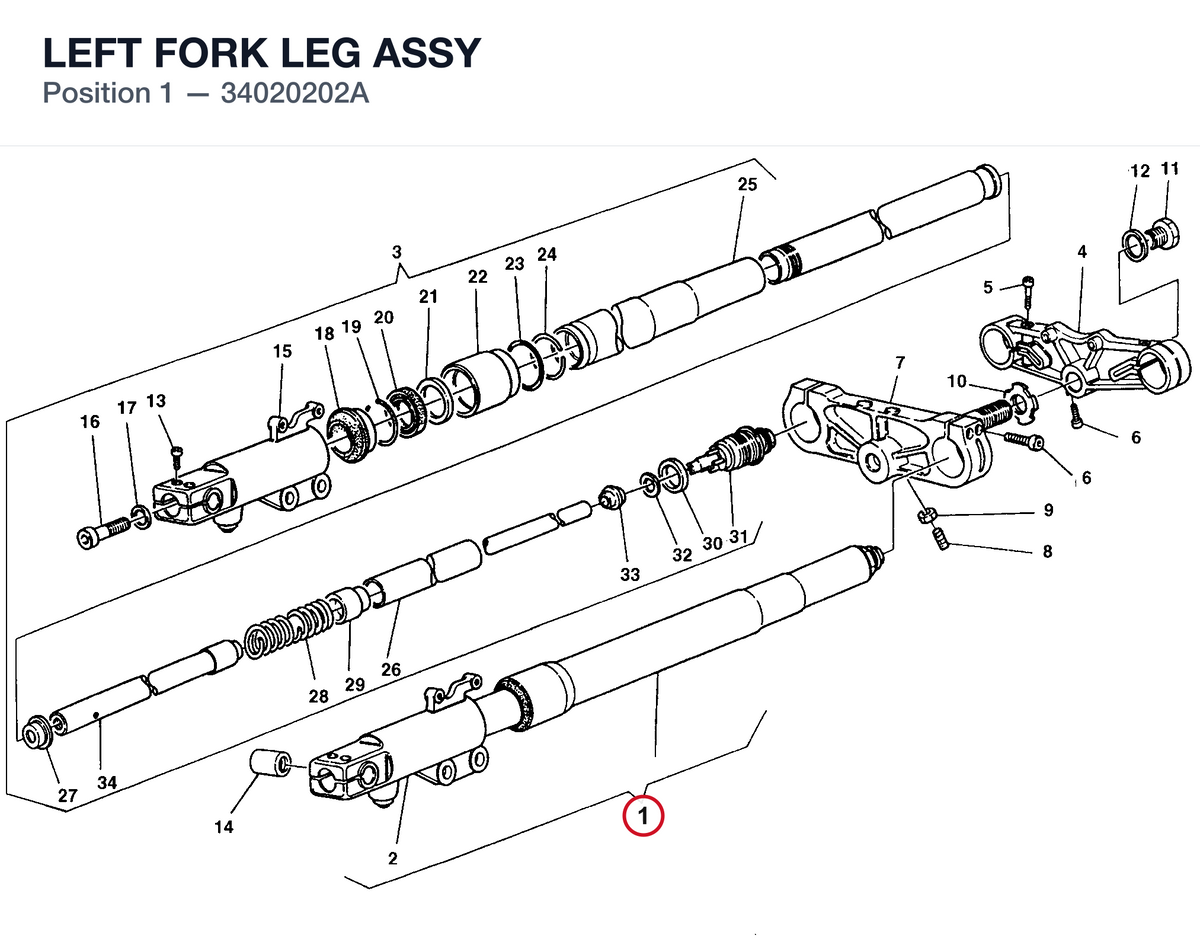 LEFT FORK LEG ASSY