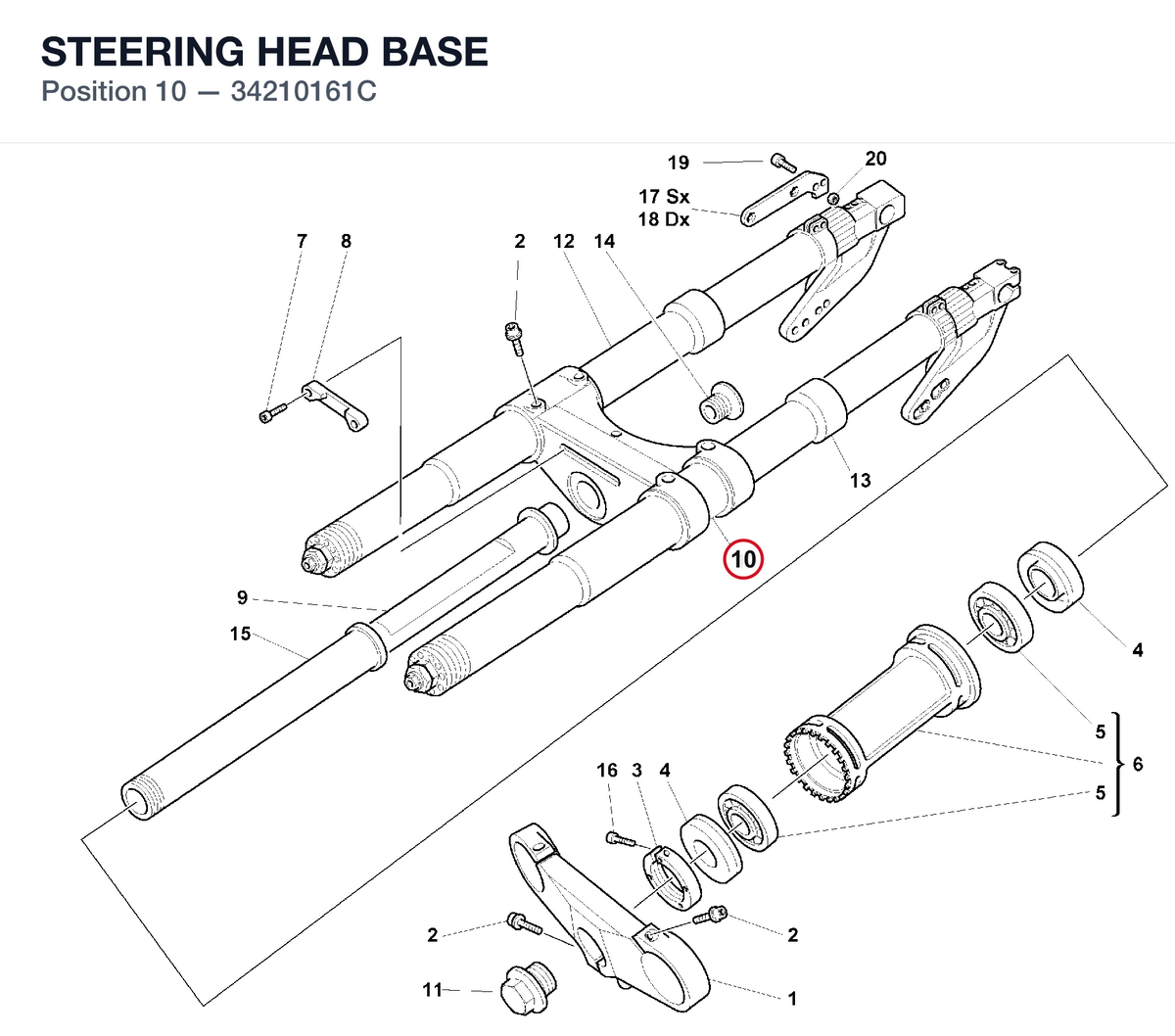 STEERING HEAD BASE
