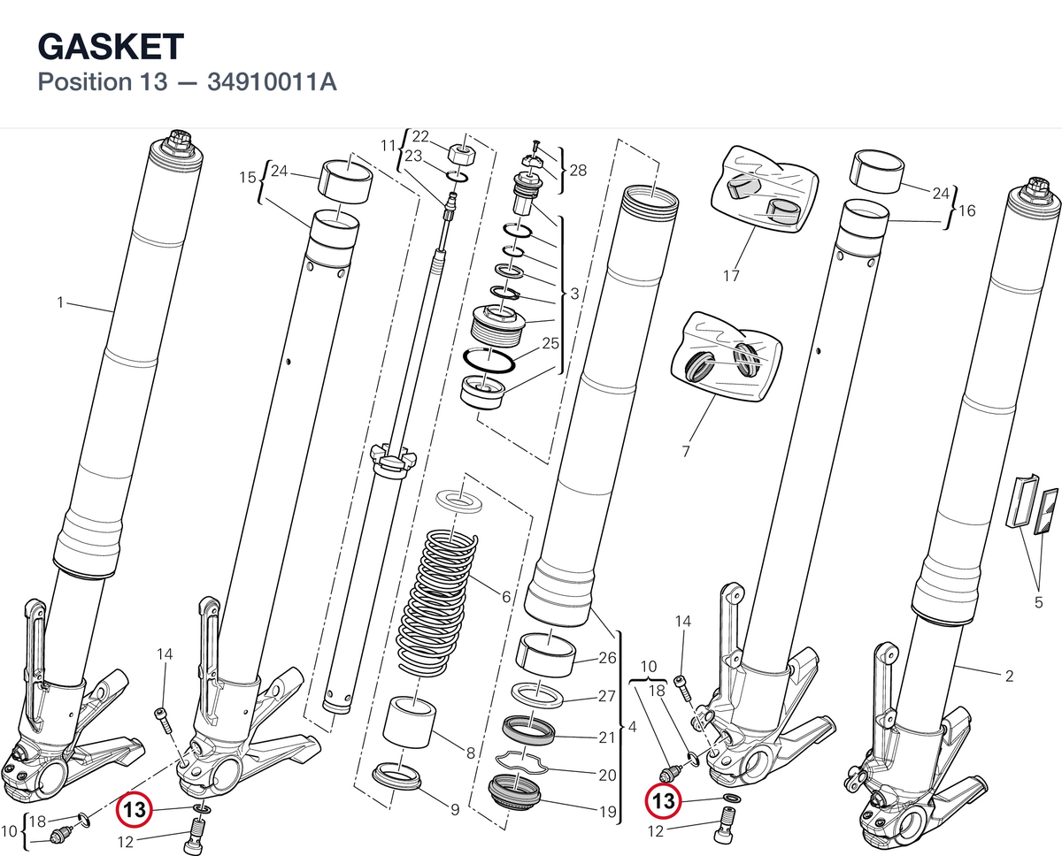GASKET 34910011A diagram position