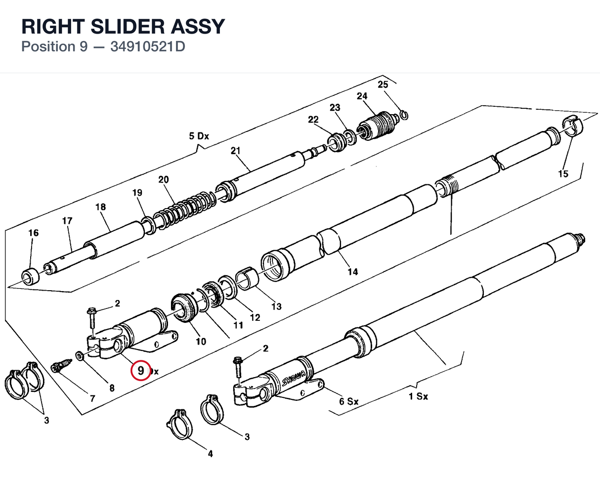 RIGHT SLIDER ASSY