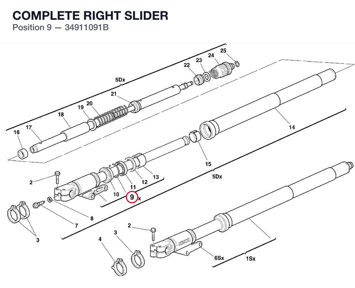 COMPLETE RIGHT SLIDER
