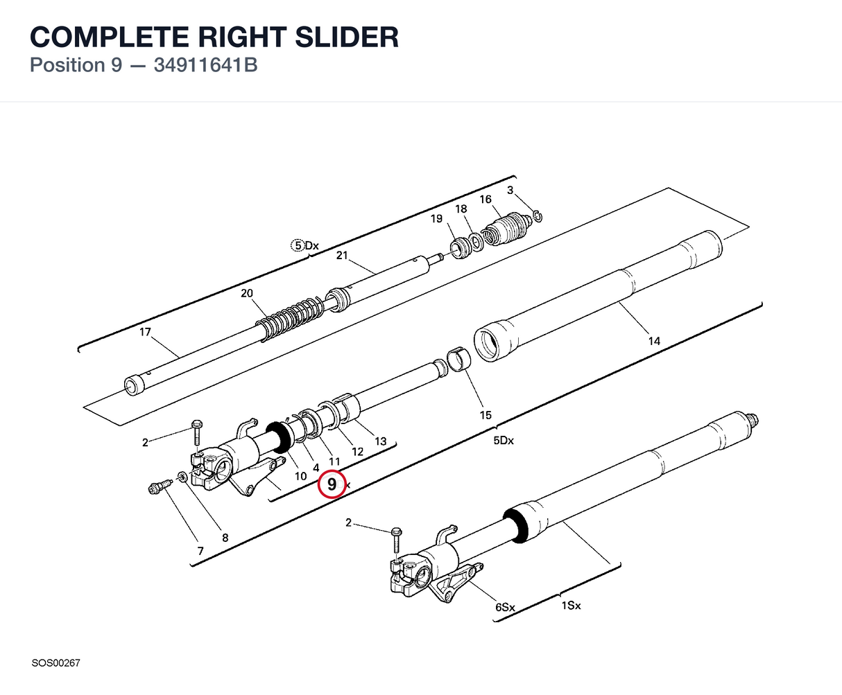 COMPLETE RIGHT SLIDER