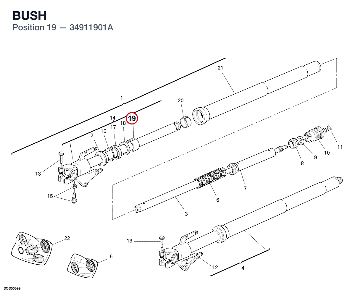 BUSH 34911901A diagram position