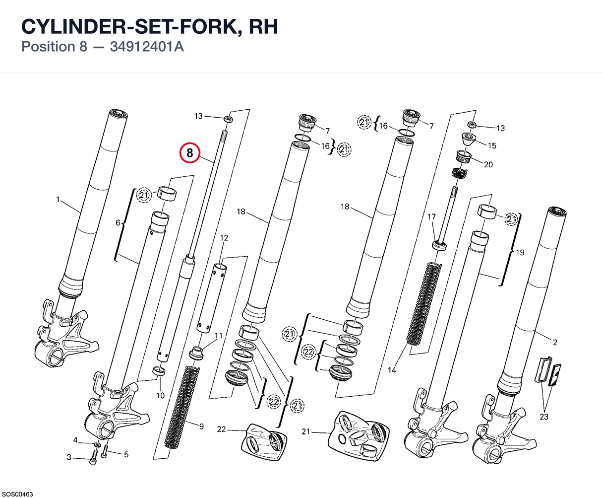 CYLINDER-SET-FORK, RH