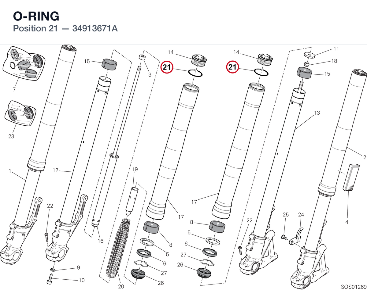 O-RING 34913671A diagram position