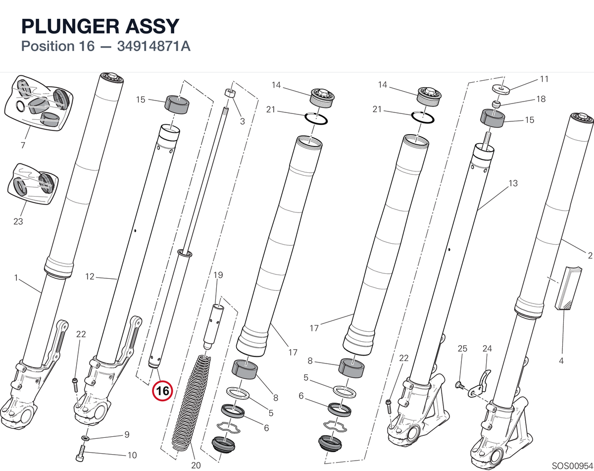 PLUNGER ASSY 34914871A diagram position