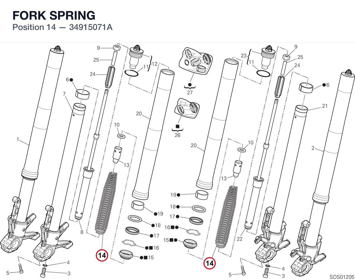 FORK SPRING 34915071A diagram position